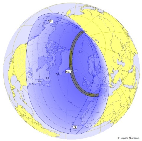heavens-above.com の表示