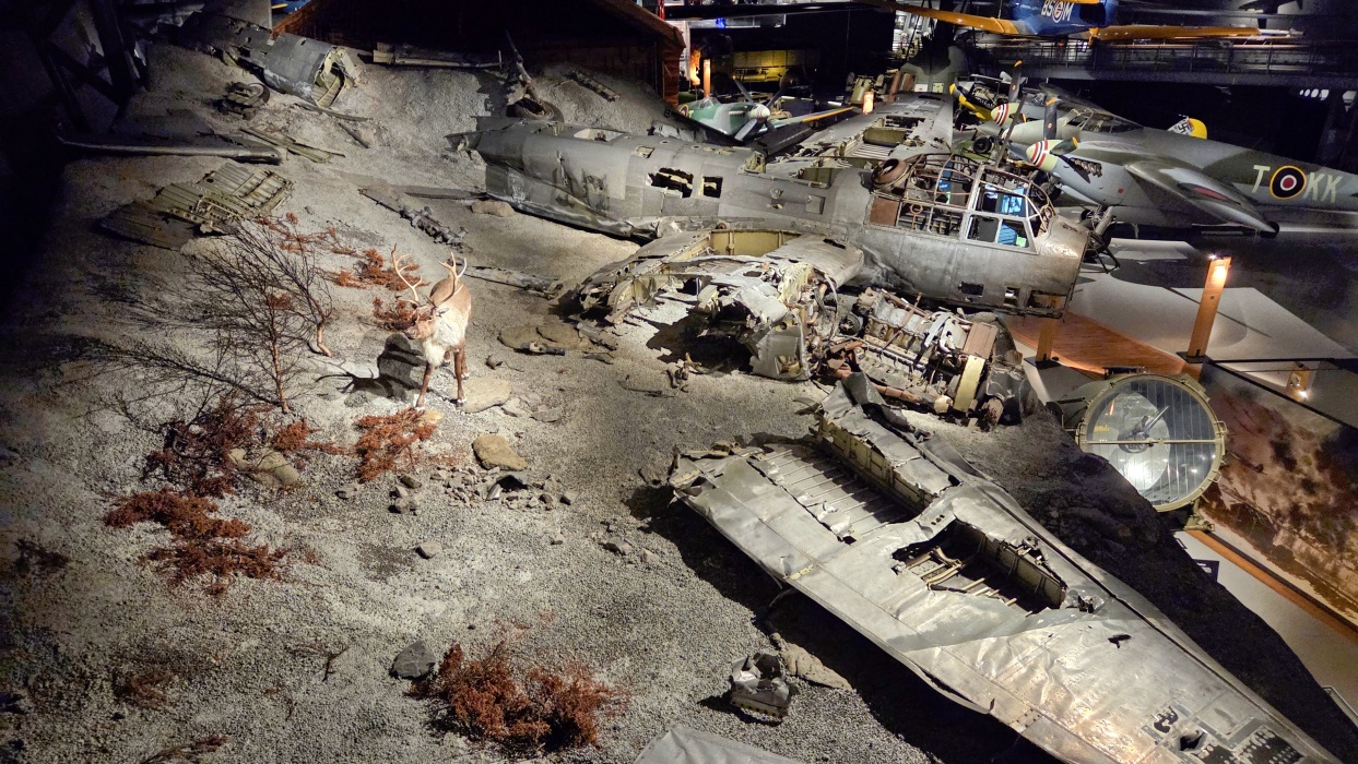 戦場を再現した模型